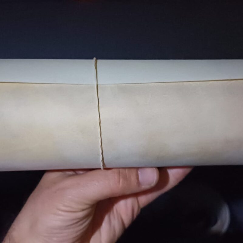 קלף למגילה 21 שורות 10 מילימטר