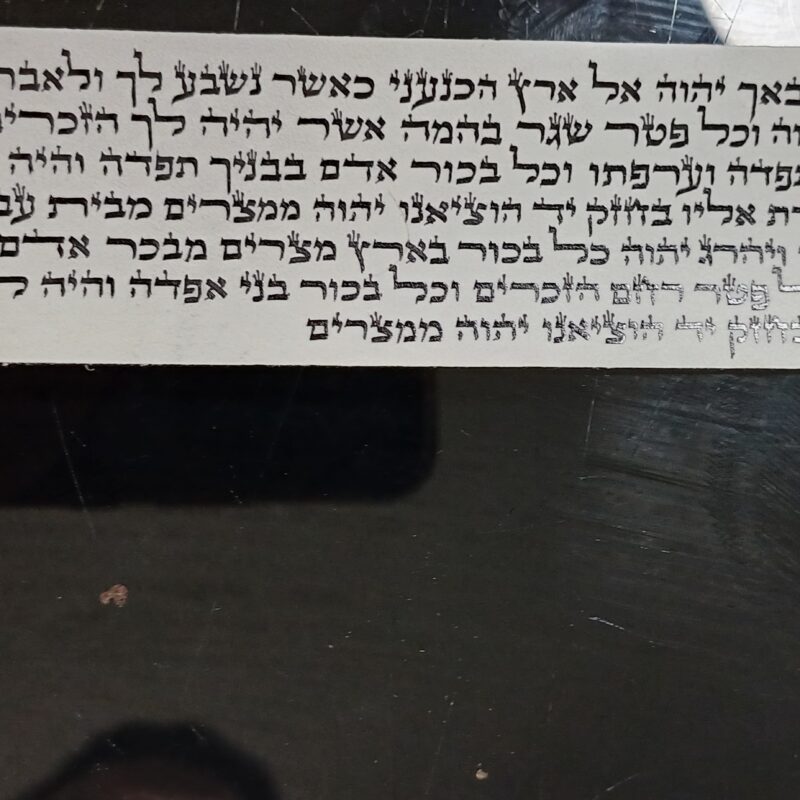 פרשיות לתפילין  ספרדיות ברמה גבוה נכתבה על ידי סופר ירא שמים